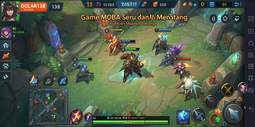 Screenshot gameplay DOLAR138 yang menampilkan pertarungan tim yang menegangkan.