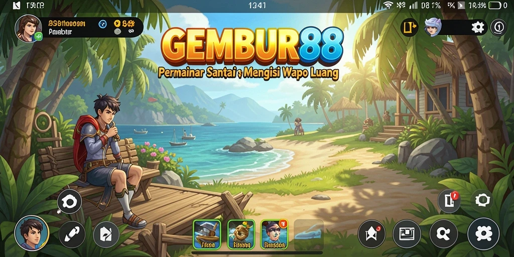 Tampilan gameplay seru dan mengasyikkan dari GEMBUR88.