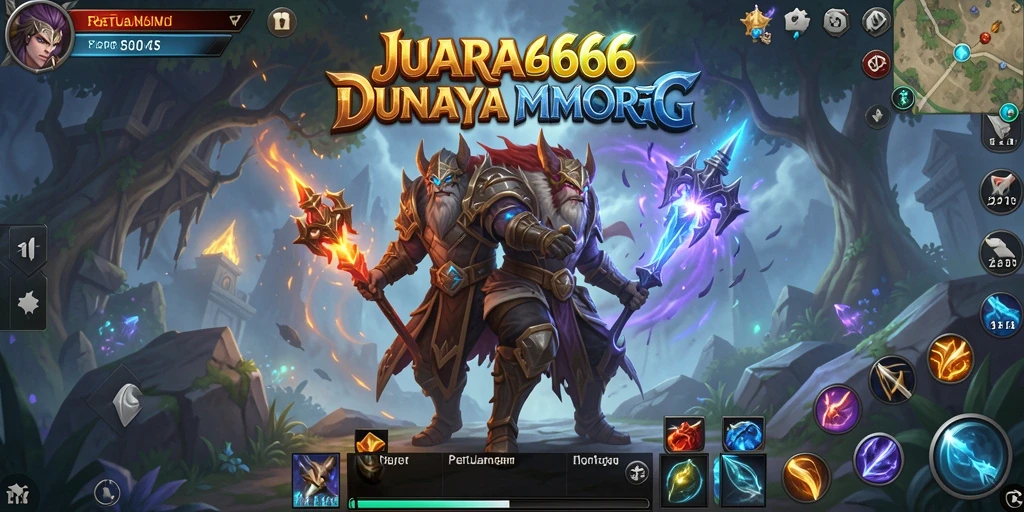 Tampilan menakjubkan gameplay JUARA666 dalam dunia MMORPG.