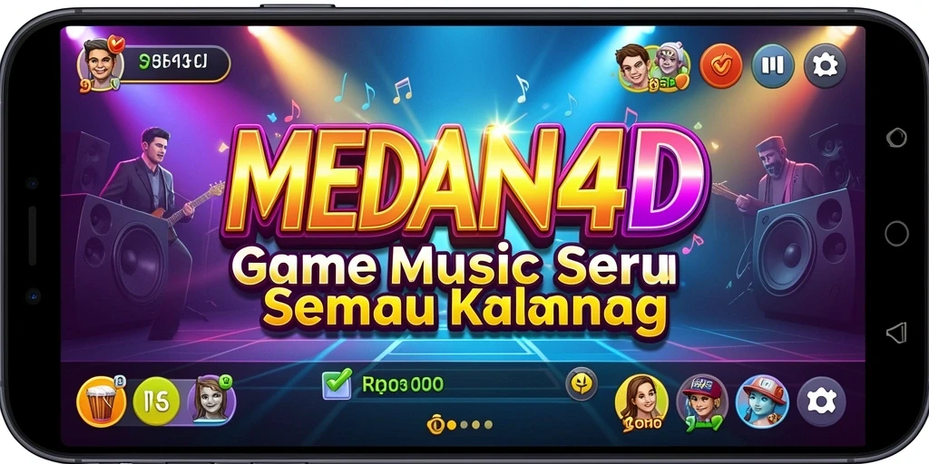 Gameplay MEDAN4D yang menarik dengan musik interaktif.