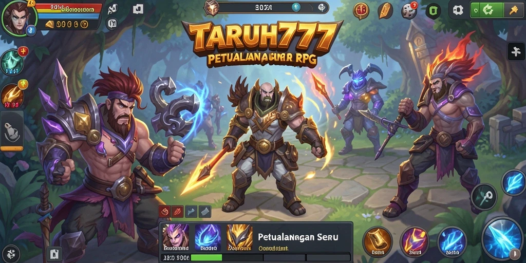 Tampilan seru dari gameplay <strong>TARUH777</strong> dalam petualangan RPG.
